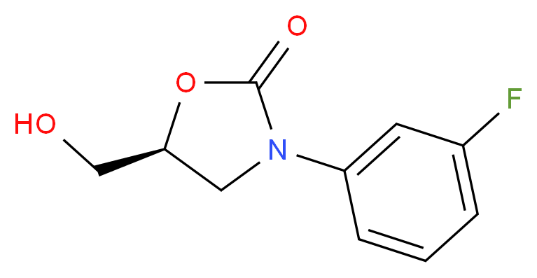 (s)-3-(3-fluorophenyl)-5-(hydroxymethyl)oxazolidin-2-one_分子结构_CAS_919081-42-8)