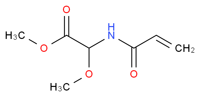 甲基2-丙烯酰胺基-2-甲氧基乙酸酯_分子结构_CAS_77402-03-0)
