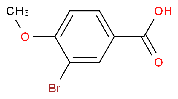 3-溴-4-甲氧基苯甲酸_分子结构_CAS_99-58-1)