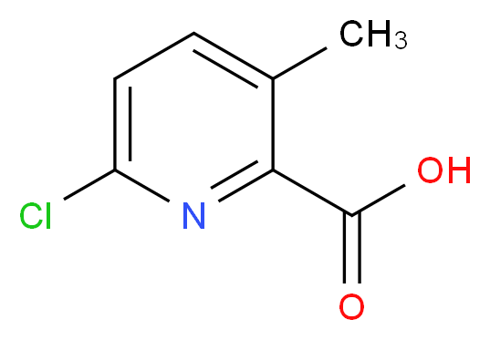 6-Chloro-3-methylpyridine-2-carboxylic Acid _分子结构_CAS_1201924-32-4)