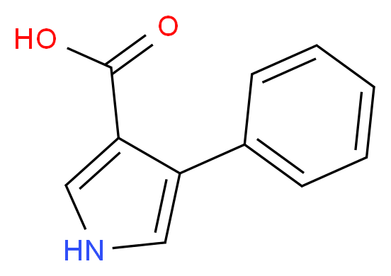 4-phenyl-1H-pyrrole-3-carboxylic acid_分子结构_CAS_132040-12-1)