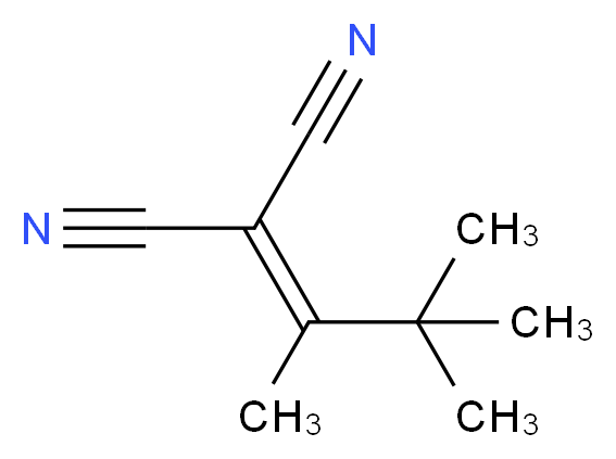 2-(3,3-dimethylbutan-2-ylidene)propanedinitrile_分子结构_CAS_13017-53-3