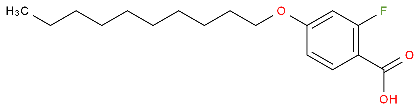 4-(decyloxy)-2-fluorobenzoic acid_分子结构_CAS_106316-02-3