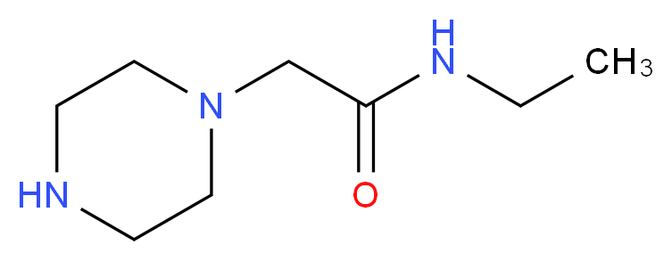 N-ethyl-2-(piperazin-1-yl)acetamide_分子结构_CAS_40004-11-3