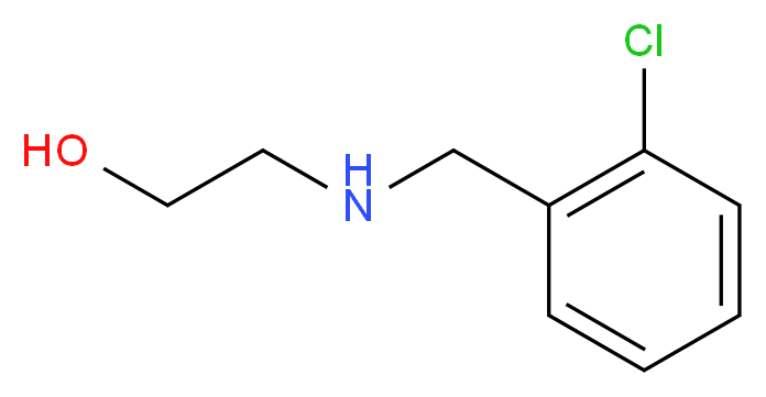 2-{[(2-chlorophenyl)methyl]amino}ethan-1-ol_分子结构_CAS_64834-58-8