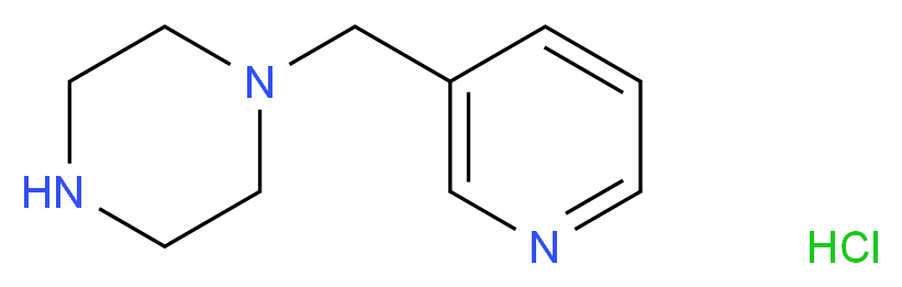 1-Pyridin-3-ylmethyl-piperazine hydrochloride_分子结构_CAS_510725-49-2)
