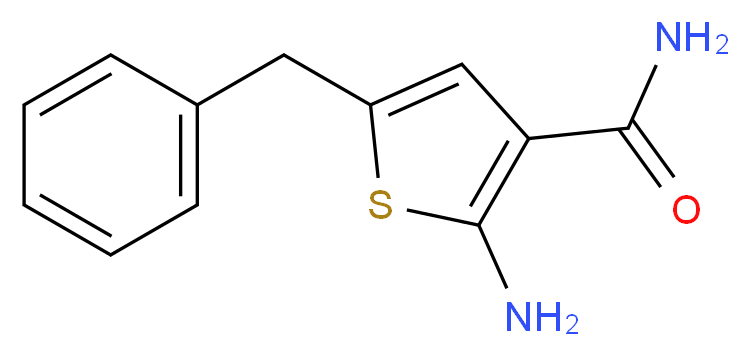 2-Amino-5-benzylthiophene-3-carboxamide_分子结构_CAS_383382-37-4)