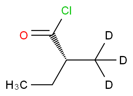 (2R)-2-(<sup>2</sup>H<sub>3</sub>)methylbutanoyl chloride_分子结构_CAS_1217722-29-6