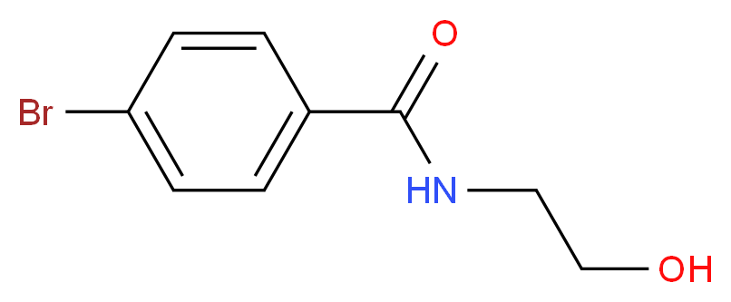 4-Bromo-N-(2-hydroxyethyl)benzenecarboxamide_分子结构_CAS_57728-67-3)