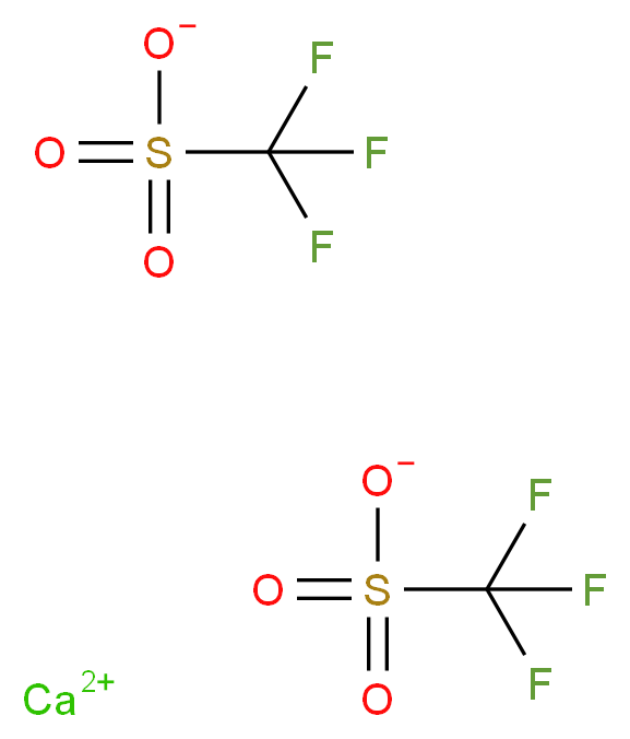 Calcium(II) trifluoromethanesulphonate 98%_分子结构_CAS_55120-75-7)