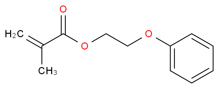 2-phenoxyethyl 2-methylprop-2-enoate_分子结构_CAS_10595-06-9