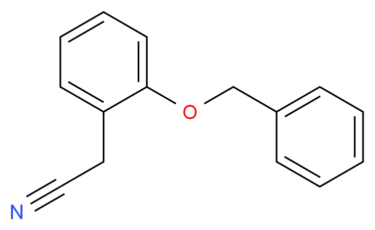 2-苯甲氧基苯基乙腈_分子结构_CAS_92552-22-2)