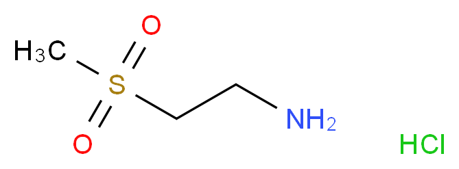 2-Aminoethylmethylsulphone hydrochloride_分子结构_CAS_104458-24-4)