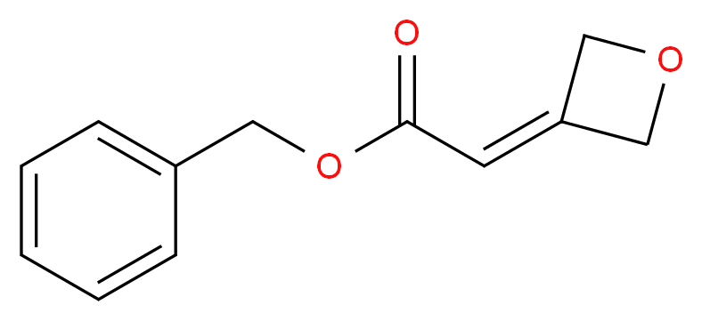 benzyl 2-(oxetan-3-ylidene)acetate_分子结构_CAS_1242160-03-7