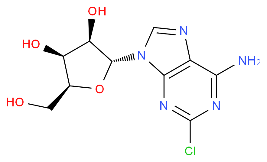 2-CHLOROADENOSINE_分子结构_CAS_146-77-0)