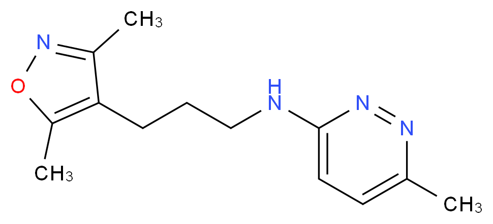N-[3-(3,5-dimethyl-4-isoxazolyl)propyl]-6-methyl-3-pyridazinamine_分子结构_CAS_)