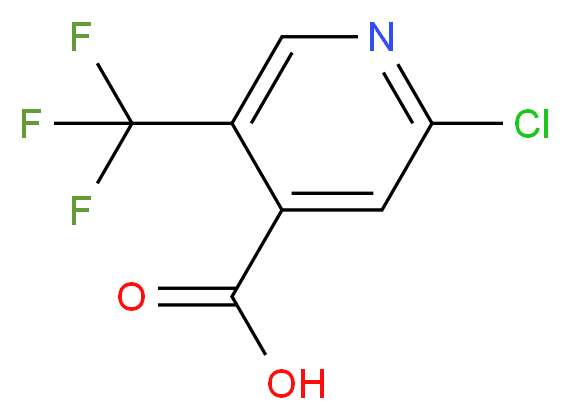 2-Chloro-5-(trifluoromethyl)pyridine-4-carboxylic acid_分子结构_CAS_505084-58-2)