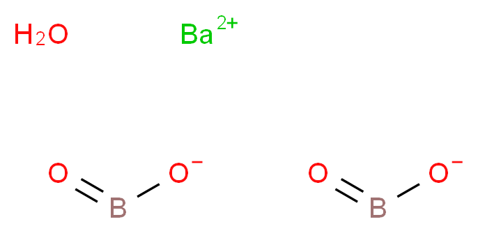 偏硼酸钡 一水合物_分子结构_CAS_26124-86-7)