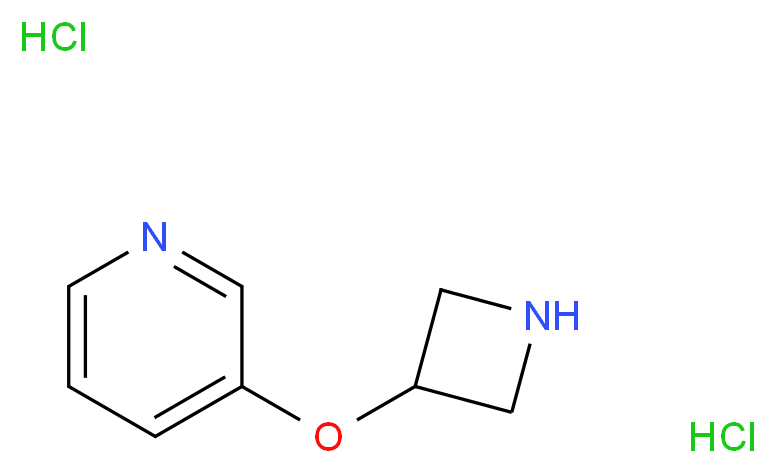 3-(3-Azetidinyloxy)pyridine dihydrochloride_分子结构_CAS_)