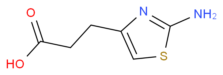 3-(2-Amino-1,3-thiazol-4-yl)propanoic acid_分子结构_CAS_)