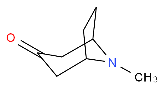 8-methyl-8-azabicyclo[3.2.1]octan-3-one_分子结构_CAS_532-24-1