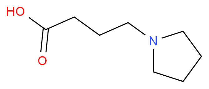 4-(pyrrolidin-1-yl)butanoic acid_分子结构_CAS_85614-44-4