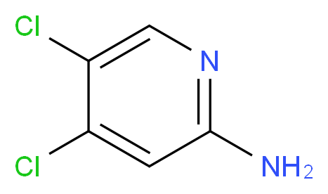 2-Amino-4,5-dichloropyridine_分子结构_CAS_188577-68-6)