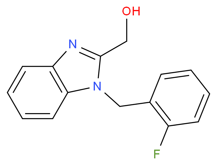 [1-(2-fluorobenzyl)-1H-benzimidazol-2-yl]methanol_分子结构_CAS_309938-27-0)