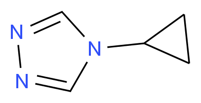 4-cyclopropyl-4H-1,2,4-triazole_分子结构_CAS_36175-35-6