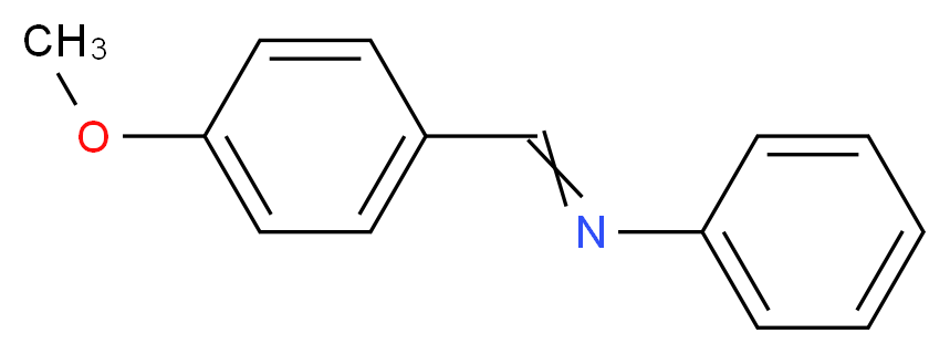 N-[(4-methoxyphenyl)methylidene]aniline_分子结构_CAS_836-41-9