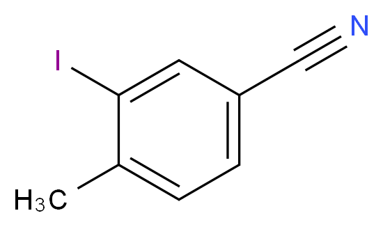 3-iodo-4-methylbenzonitrile_分子结构_CAS_42872-79-7