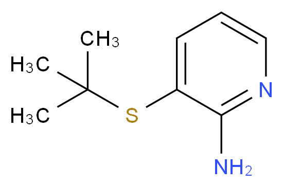 3-(tert-butylsulfanyl)pyridin-2-amine_分子结构_CAS_551950-47-1