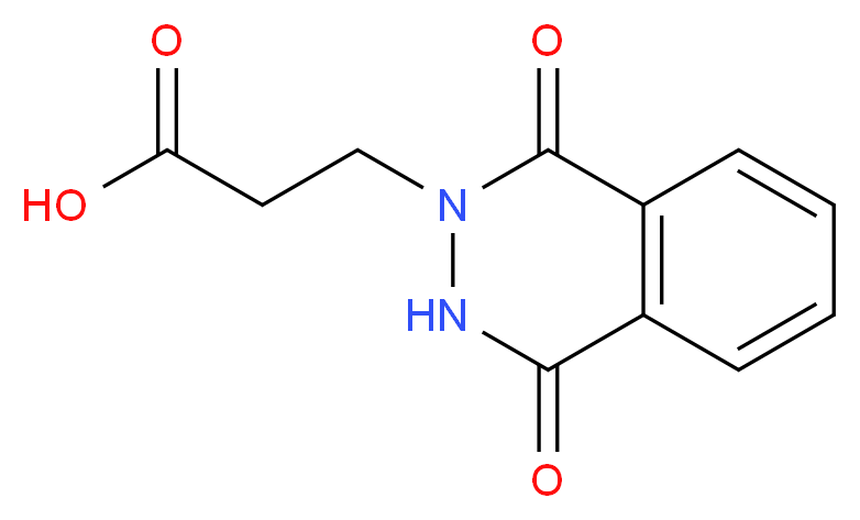 3-(1,4-dioxo-1,2,3,4-tetrahydrophthalazin-2-yl)propanoic acid_分子结构_CAS_4572-80-9