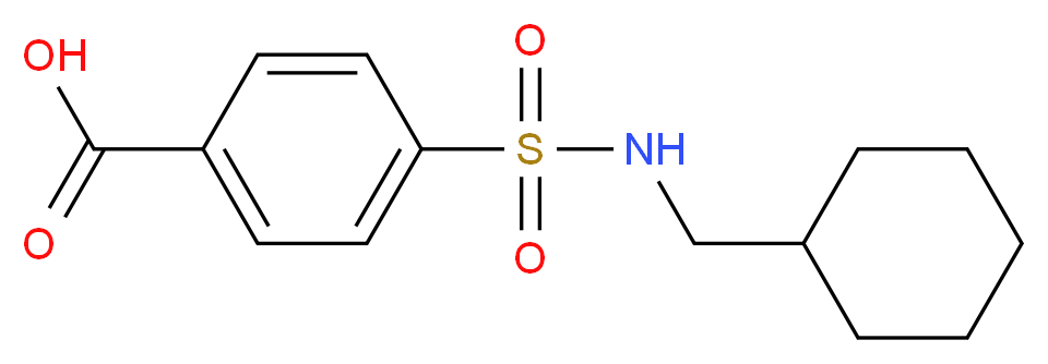4-(Cyclohexylmethyl-sulfamoyl)-benzoic acid_分子结构_CAS_)