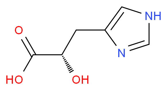 (2S)-2-hydroxy-3-(1H-imidazol-4-yl)propanoic acid_分子结构_CAS_14403-45-3