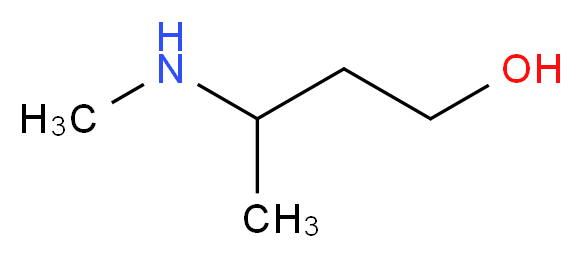 3-(methylamino)butan-1-ol_分子结构_CAS_2704-55-4