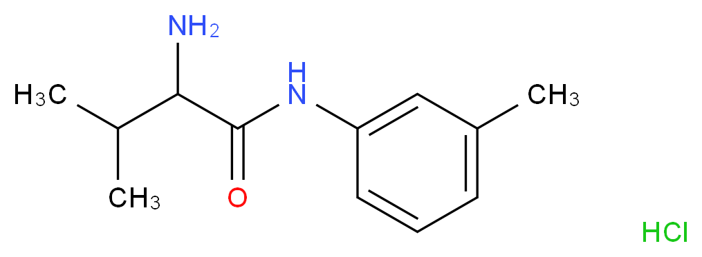 2-Amino-3-methyl-N-(3-methylphenyl)butanamide hydrochloride_分子结构_CAS_)