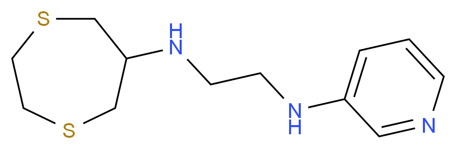 N-1,4-dithiepan-6-yl-N'-pyridin-3-ylethane-1,2-diamine_分子结构_CAS_)