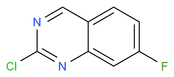 2-chloro-7-fluoroquinazoline_分子结构_CAS_956101-10-3