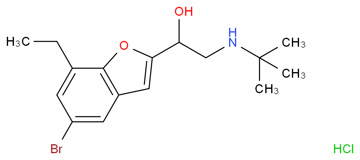 5-Bromobufuralol Hydrochloride_分子结构_CAS_137740-36-4)