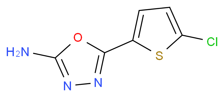 5-(5-chloro-2-thienyl)-1,3,4-oxadiazol-2-amine_分子结构_CAS_1105193-79-0)