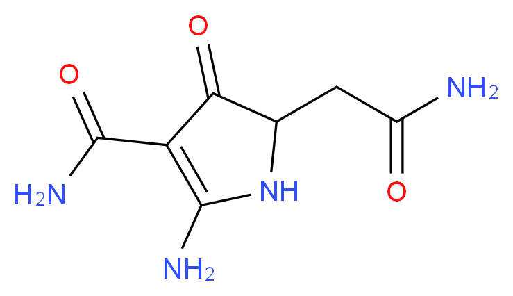 2-amino-5-(2-amino-2-oxoethyl)-4-oxo-4,5-dihydro-1H-pyrrole-3-carboxamide_分子结构_CAS_)