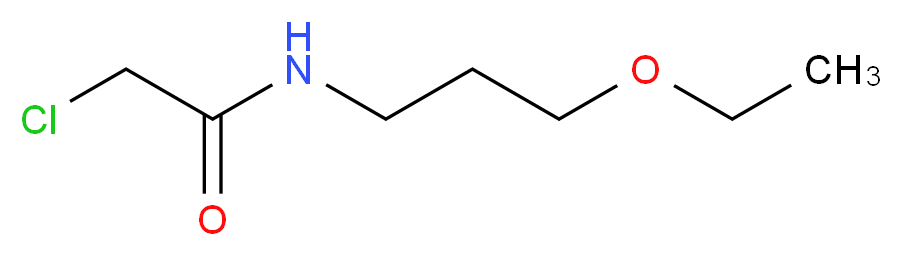 2-Chloro-N-(3-ethoxy-propyl)-acetamide_分子结构_CAS_)