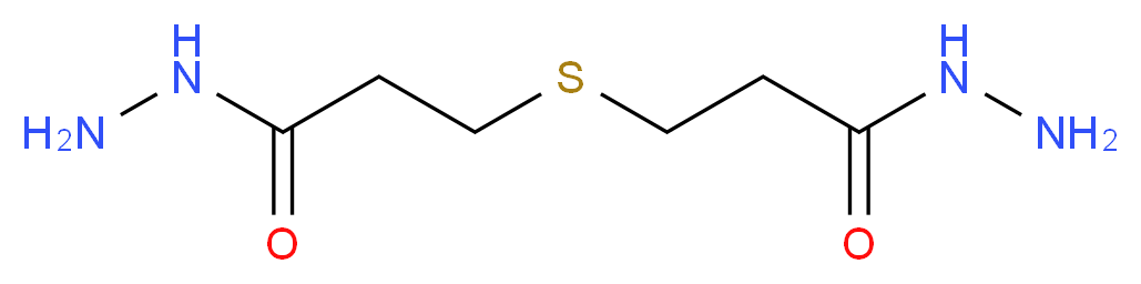 3-{[2-(hydrazinecarbonyl)ethyl]sulfanyl}propanehydrazide_分子结构_CAS_6292-68-8