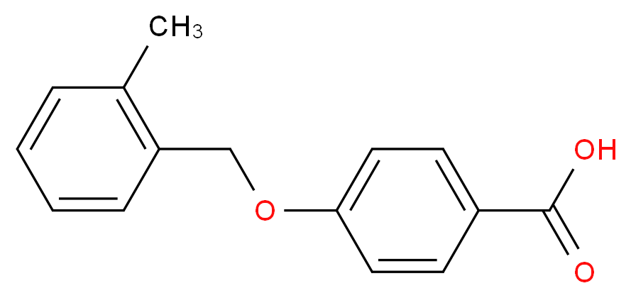 4-[(2-Methylbenzyl)oxy]benzoic acid_分子结构_CAS_)