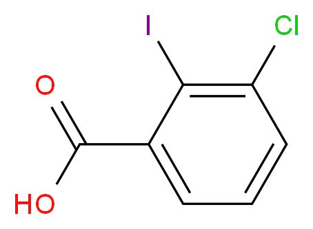 3-Chloro-2-iodobenzoic acid_分子结构_CAS_123278-03-5)