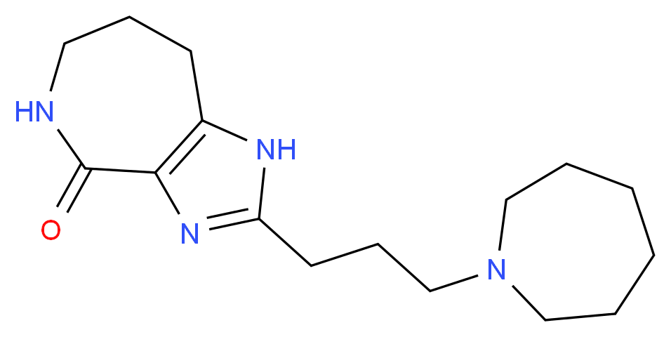 2-(3-azepan-1-ylpropyl)-5,6,7,8-tetrahydroimidazo[4,5-c]azepin-4(1H)-one_分子结构_CAS_)