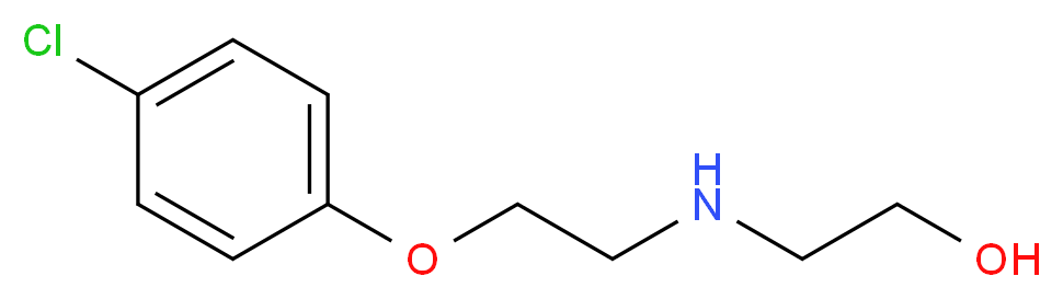 2-{[2-(4-chlorophenoxy)ethyl]amino}ethan-1-ol_分子结构_CAS_99513-36-7