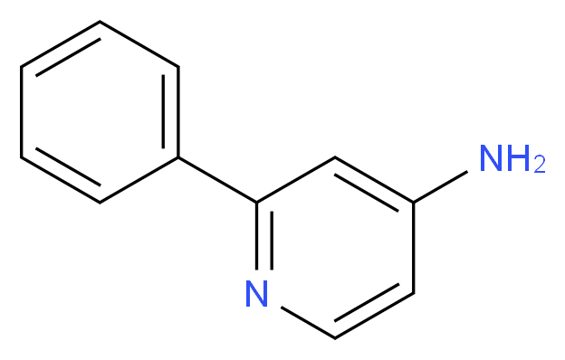 4-Amino-2-phenylpyridine_分子结构_CAS_21203-86-1)