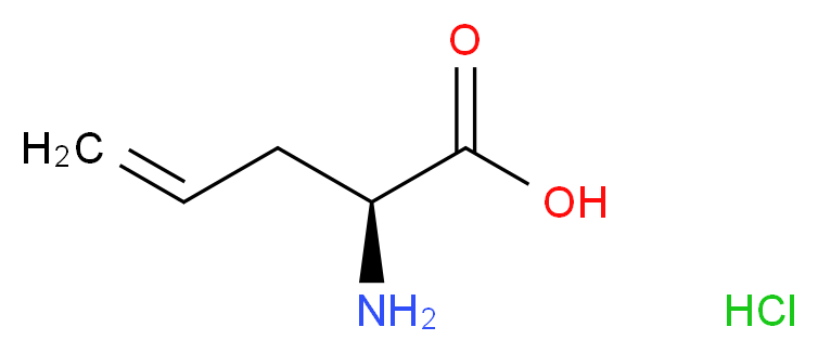 (2S)-2-aminopent-4-enoic acid hydrochloride_分子结构_CAS_195316-72-4